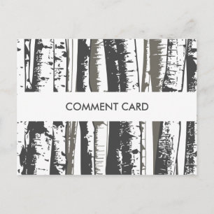 Postal aspen árvores de cartão de comentário