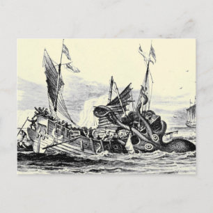 Postal Ataque de Kraken! Cartão