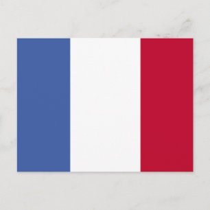 Postal Bandeira do cartão de France