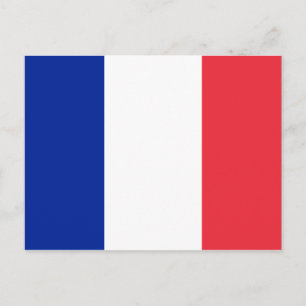 Postal Bandeira do cartão de France