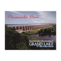Barragem de Pensacola...Grand Lake OK cartão posta