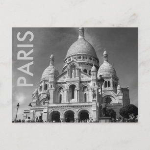 Postal Basilique du Sacré-Coeur Paris França Cartão po