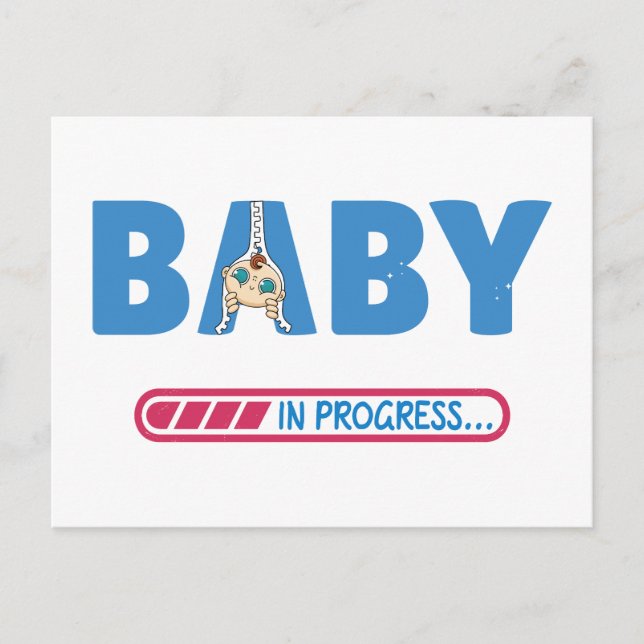 Postal Bebê em progresso cartão de visita (Frente)