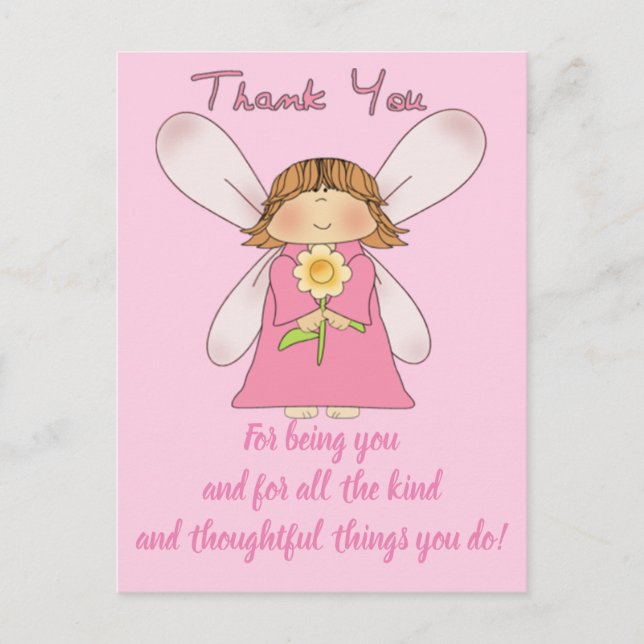 Postal BELAS EXPRESSÕES - Cartão de agradecimento (Frente)