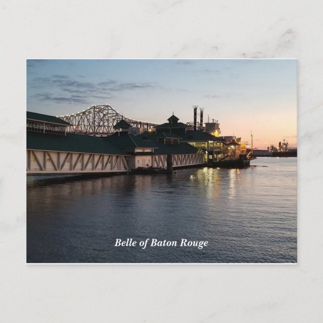 Postal Belle do cartão de Baton Rouge (Frente)