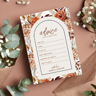 Postal Boho Neutral Watercolor Pampas Cartão de Aviso de 