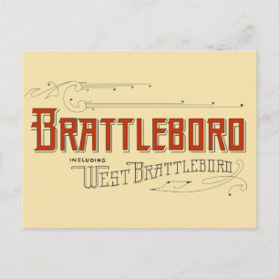 Postal Brattleboro, incluindo o cartão ocidental de