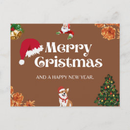 Postal Brown Beauty e Cartão de Natal Minimalista