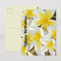 Buquê de Frangipani, Cartão de Aniversário