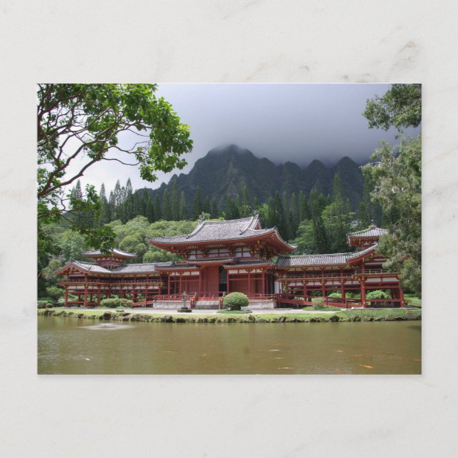 Postal Byodo-No cartão do templo (Frente)