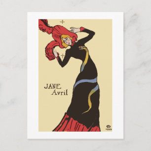 Postal Cabaret Dancer por cartão Henri de Toulouse-Lautre