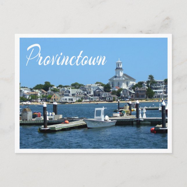 Postal Cabo Cod, Cartão de Posto MÃE Provincetown (Frente)