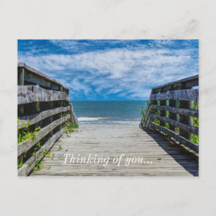 Postal Caminho Para O Paraíso Pensando Em Você Cartão 
