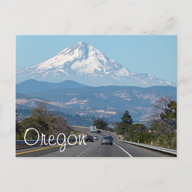 Postal Capa da montagem, cartão de Oregon (Frente)