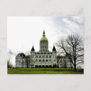 Postal Capitólio do Estado de Connecticut - Cartão post
