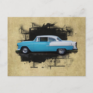 Postal Carros Clássicos Chevy Bel Air - 1955 - Cartão pos