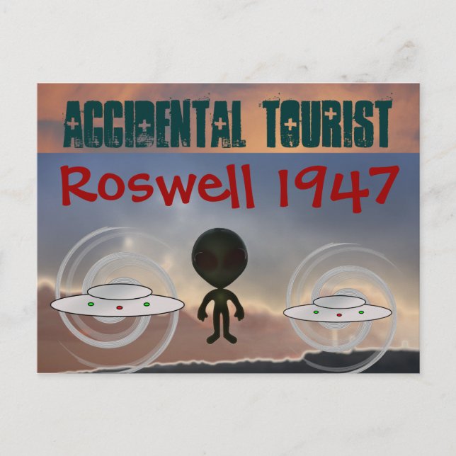 Postal Cartão 1947 de Roswell (Frente)