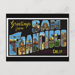 Postal Cartão Antigo de São Francisco