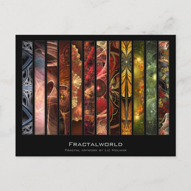 Postal Cartão Artista Fractalworld (Frente)