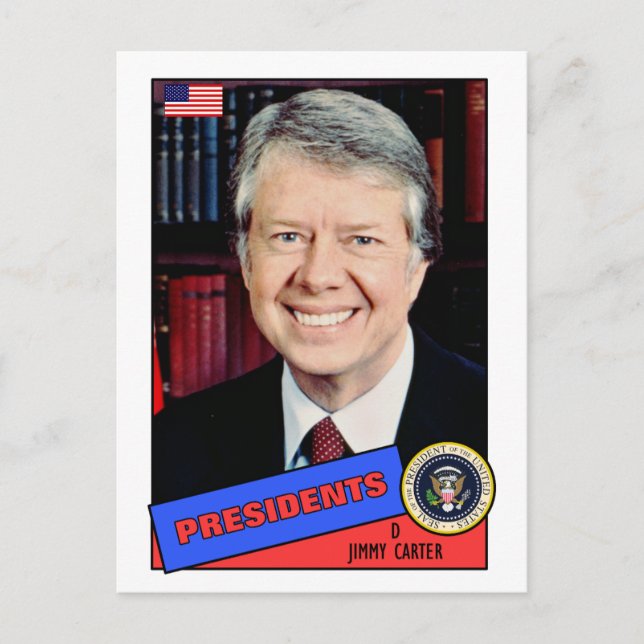 Postal Cartão Baseball Jimmy Carter (Frente)