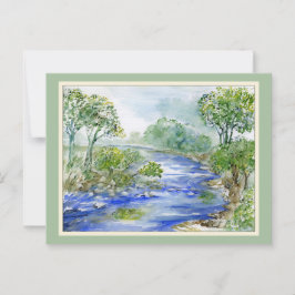 Postal Cartão Blue River Anytime