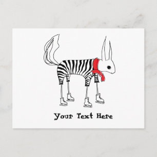 Postal Cartão bonito do esquilo