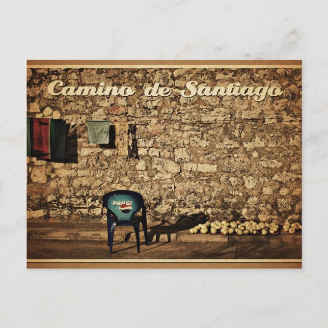 Postal cartão Camino de Santiago (Frente)