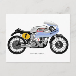 Postal Cartão clássico da motocicleta