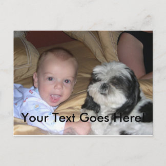 Postal Cartão com imagem e texto feitos sob encomenda