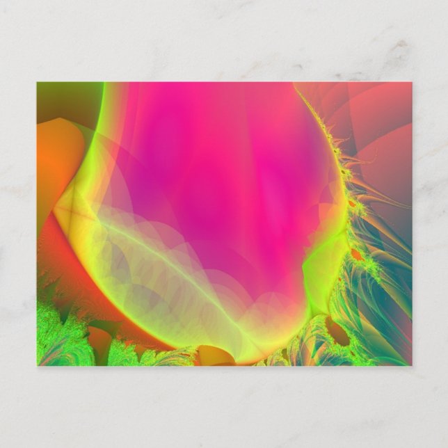 Postal cartão cor-de-rosa (Frente)