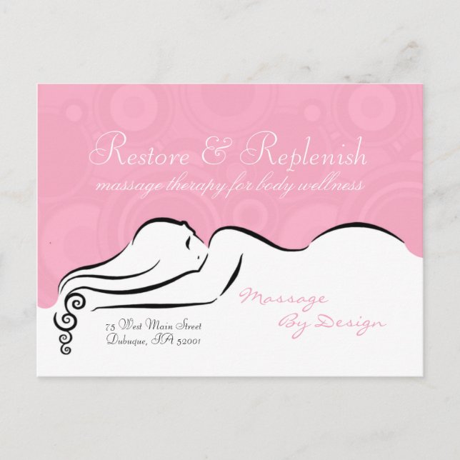 Postal Cartão cor-de-rosa de Darla da paixão (Frente)