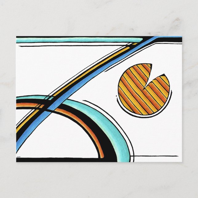 Postal Cartão | customizável retro (Frente)