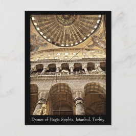 Postal Cartão da abóbada de Hagia Sophia