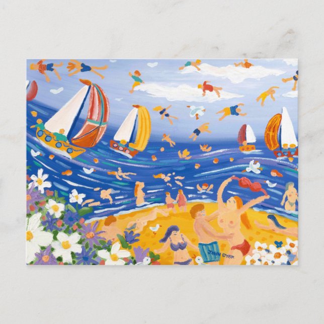 Postal Cartão da arte: Deleites Beachy, Seaside. picante (Frente)