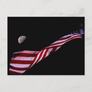 Postal Cartão da bandeira americana