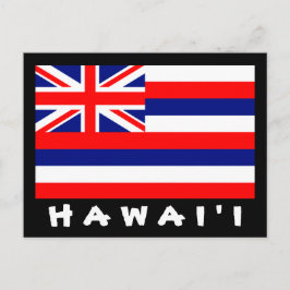 Postal Cartão da bandeira de Hawai'i