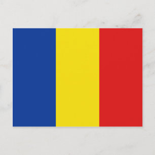 Postal Cartão da bandeira de Romania