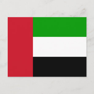 Postal Cartão da bandeira de United Arab Emirates