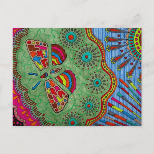 Postal Cartão da borboleta