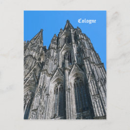 Postal Cartão da catedral da água de Colônia