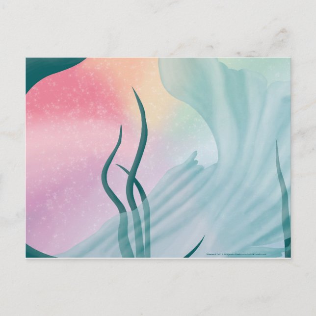 Postal Cartão da cauda da sereia (Frente)