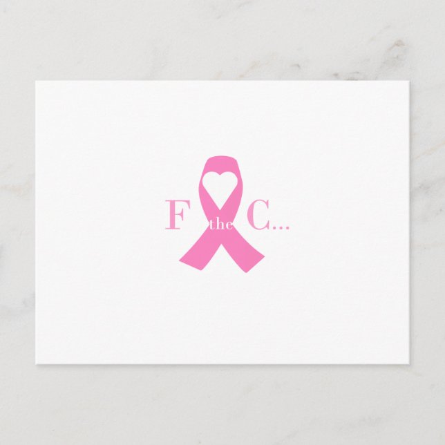 Postal Cartão da consciência do cancro da mama (Frente)