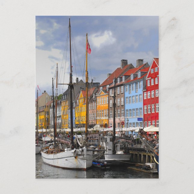 Postal Cartão da cor de Copenhaga (Frente)