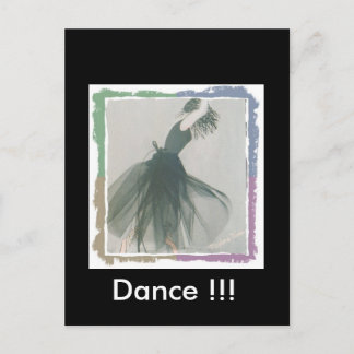 Postal Cartão da dança