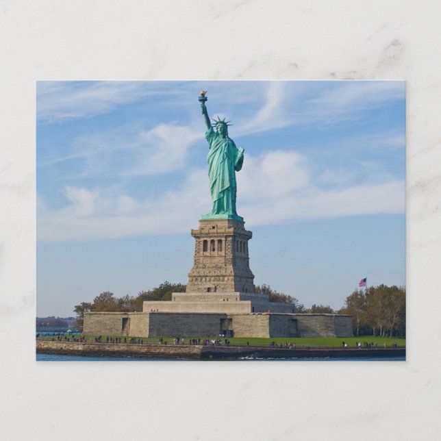 Postal cartão da estátua da liberdade (Frente)