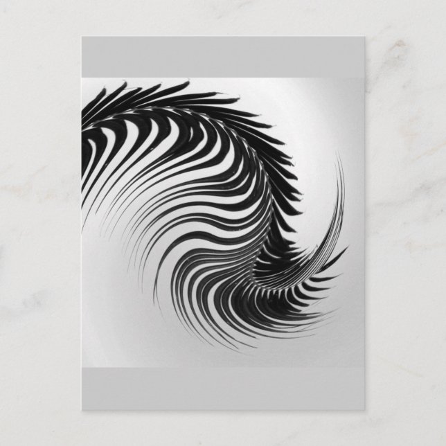 Postal Cartão da folha de palmeira da dança (Frente)