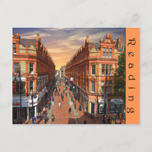 Postal Cartão da leitura - vista da rua da rainha