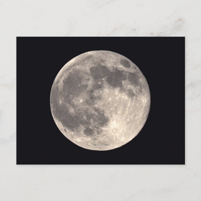 Postal Cartão da Lua cheia (Frente)