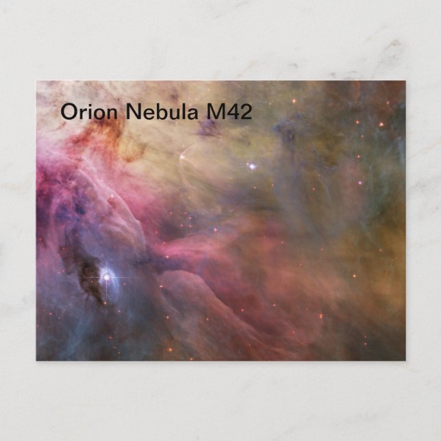 Postal cartão da nebulosa de orion (Frente)