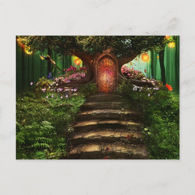 Postal Cartão da pensão da floresta (Frente)